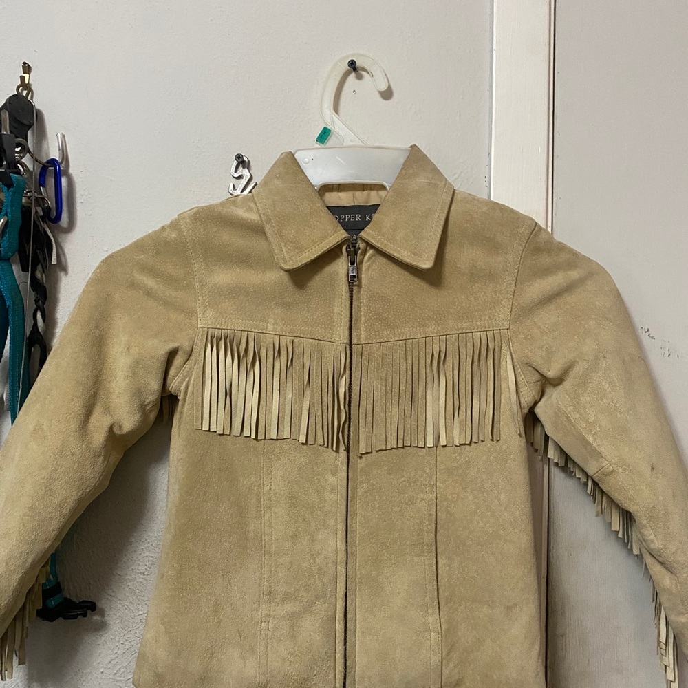 Copper Key child’s leather jacket